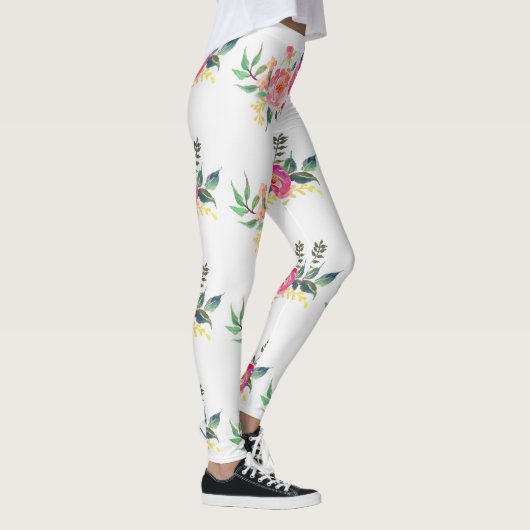 Rosa Blume Leggings (Rechts)