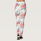 Rosa Blume Leggings (Rückseite)