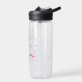 Rosa Blume Lehrerin Wasserflasche Trinkflasche (Links)