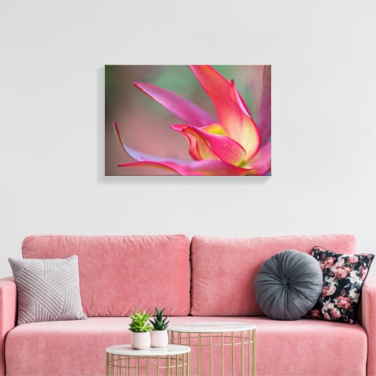 Rosa Blume Leinwand (Insitu (Wohnzimmer))