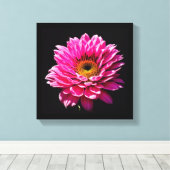 Rosa Blume Leinwanddruck (Insitu (Holzboden))