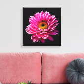 Rosa Blume Leinwanddruck (Insitu (Wohnzimmer))
