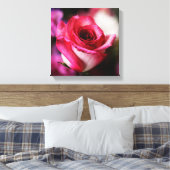 Rosa Blume Leinwanddruck (Insitu (Schlafzimmer))