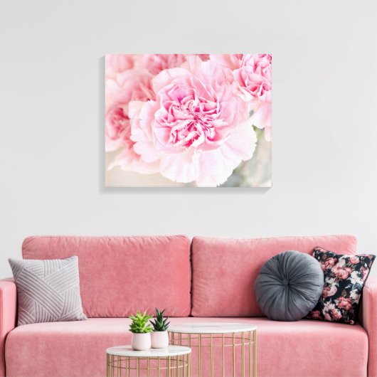 Rosa Blume Leinwanddruck (Insitu (Wohnzimmer))