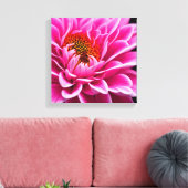 Rosa Blume Leinwanddruck (Insitu (Wohnzimmer))