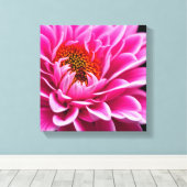 Rosa Blume Leinwanddruck (Insitu (Holzboden))