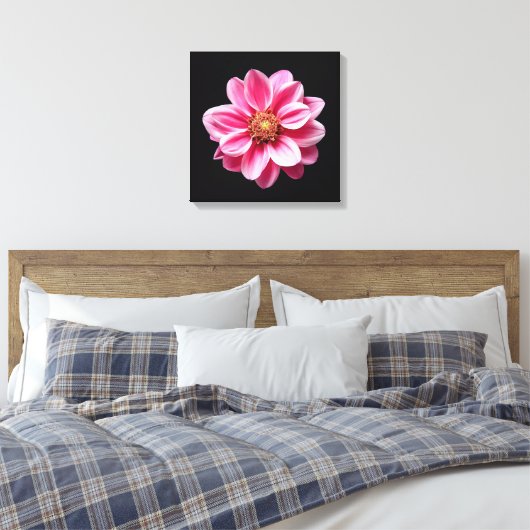 Rosa Blume Leinwanddruck (Insitu (Schlafzimmer))