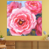 Rosa Blume Leinwanddruck (Insitu (Wohnzimmer))