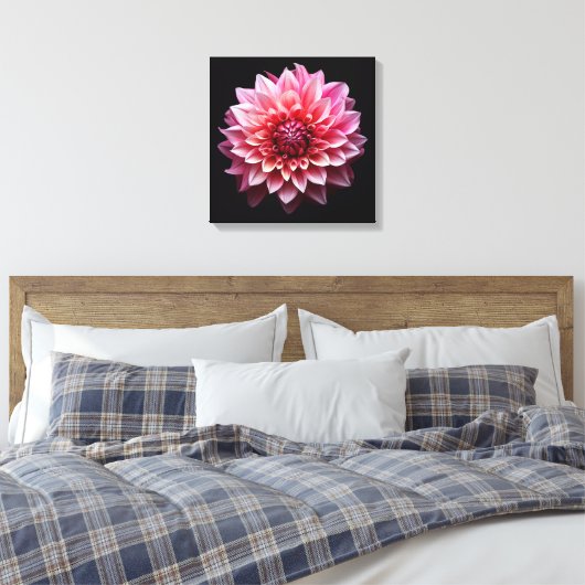 Rosa Blume Leinwanddruck (Insitu (Schlafzimmer))