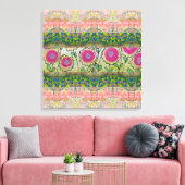 Rosa Blume Leinwanddruck (Insitu (Wohnzimmer))