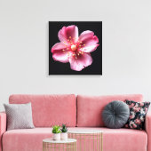 Rosa Blume Leinwanddruck (Insitu (Wohnzimmer))