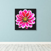 Rosa Blume Leinwanddruck (Insitu (Holzboden))