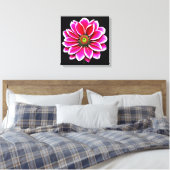 Rosa Blume Leinwanddruck (Insitu (Schlafzimmer))
