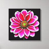 Rosa Blume Leinwanddruck (Vorderseite)