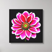 Rosa Blume Leinwanddruck (Vorderseite)