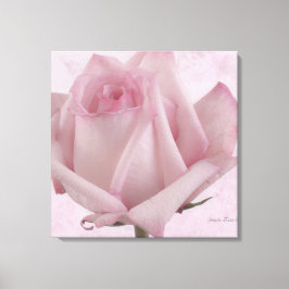 Rosa-Blume Leinwanddruck