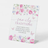 Rosa Blume Lieblingsfamiliengebrauch Spiel Sockelschild (Vorderseite)