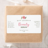 Rosa Blume Logo-Vorderseite Serummarken (Insitu)