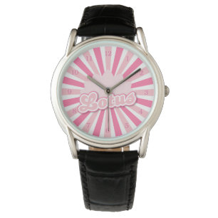 Rosa Blume Lotus Armbanduhr