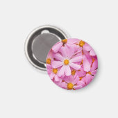 Rosa Blume Magnet (Vorderseite/Rückseite)