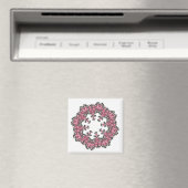 Rosa Blume Magnet (In Situ (Geschirrspüler))