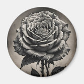 Rosa Blume Magnet (Vorne)