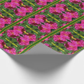 Rosa Blume Malerei Personalisiert Geschenkpapier (Ecke)