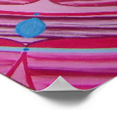 Rosa Blume Mandala Poster (Ecke)