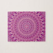 Rosa Blume Mandala Puzzle (Horizontal)