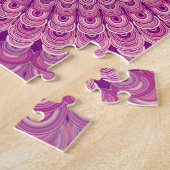 Rosa Blume Mandala Puzzle (Seite)