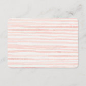 Rosa Blume Markt Frischblumenregister einfügen Begleitkarte (Rückseite)