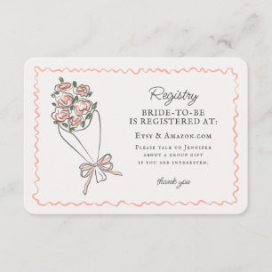 Rosa Blume Markt Frischblumenregister einfügen Begleitkarte