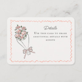 Rosa Blume Markt Frische Blumendetails Beilage Begleitkarte