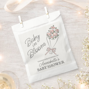 Rosa Blume Markt Frische Blumendusche Geschenktütchen