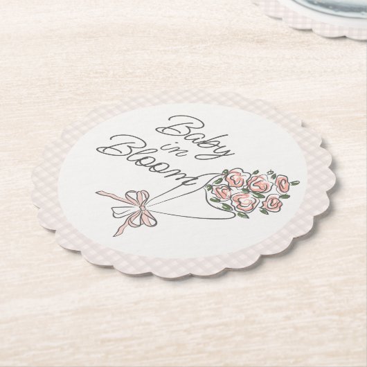 Rosa Blume Markt Frische Blumendusche Untersetzer (angewinkelt)