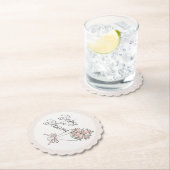 Rosa Blume Markt Frische Blumendusche Untersetzer (Vor Ort)