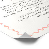 Rosa Blume Markt Frische Blumenstrauß-Babyspiel Poster (Ecke)