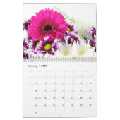 Rosa Blume Mauerkalender Kalender (Jan 2027)