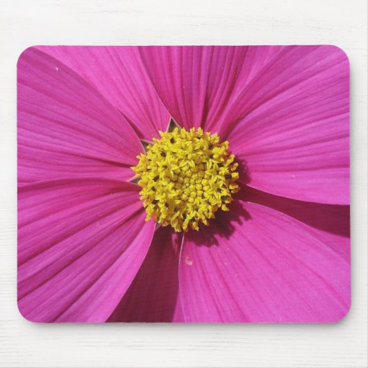 Rosa Blume Maus-Pad Mousepad (Vorne)
