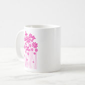 Rosa Blume Meadow Kaffeetasse (Vorderseite Links)