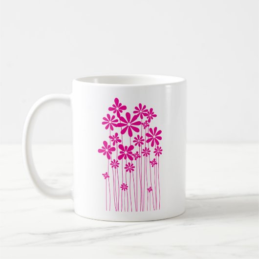 Rosa Blume Meadow Kaffeetasse (Links)