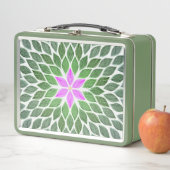 rosa Blume Metall Brotdose (Beispiel)