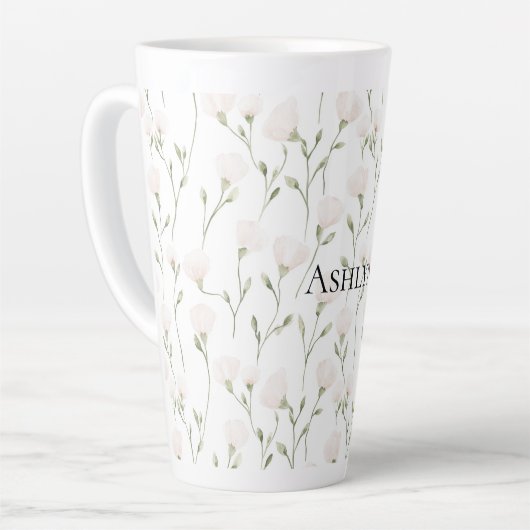 Rosa Blume Milchtasse (Linke Ecke)