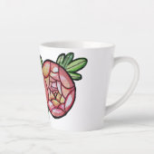 Rosa Blume Milchtasse (Rechts)