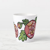 Rosa Blume Milchtasse (Vorderseite)