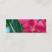 Rosa Blume Mini Visitenkarte (Rückseite)