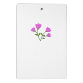 Rosa Blume Mini-Zwischenablage Mini Klemmbrett (Rückseite)