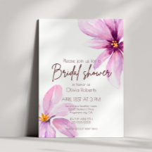 Rosa Blume Minimalistisches elegantes Brautparty