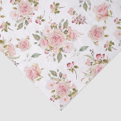 Rosa Blume mit rosa Wasserfarbe Muster Seidenpapier (Detail)