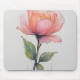 Rosa Blume Mousemat Mousepad